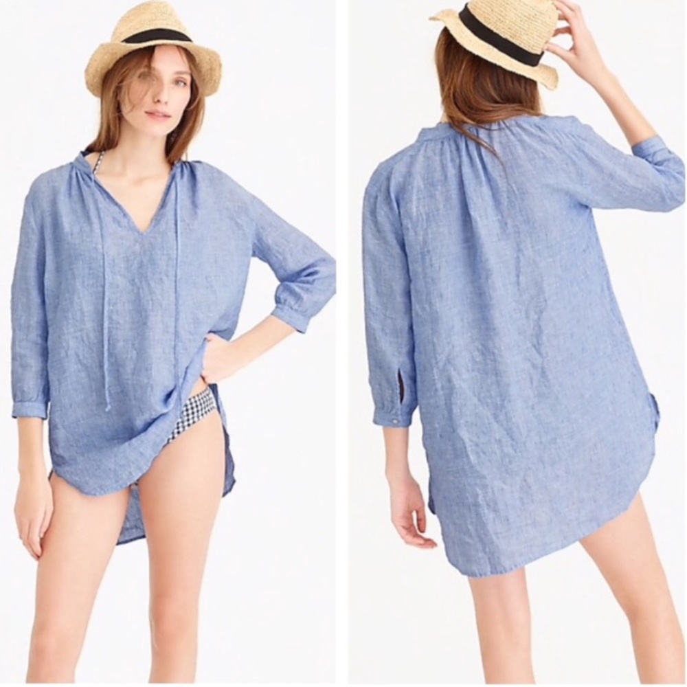 J. Crew ‘Lightweight Linen Tunic’ Top